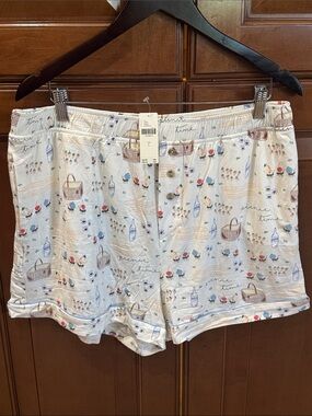 Anthropologie is a Picnic-Print Cotton Pajama Shorts